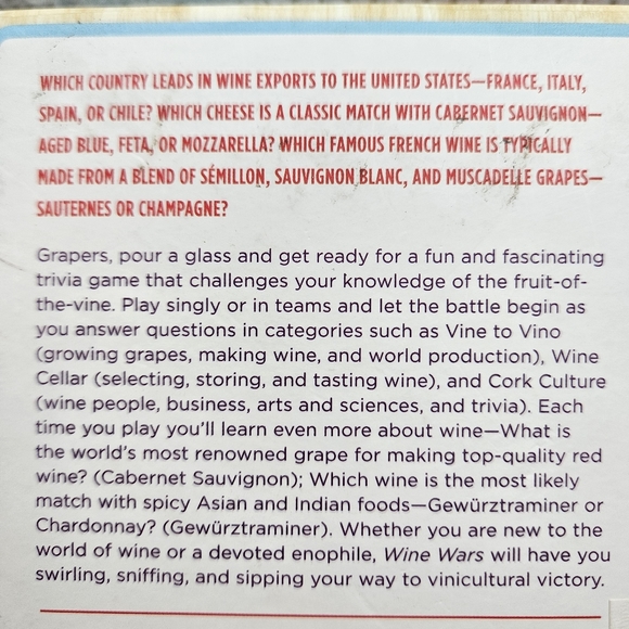 Wine Wars Trivia Game Card Game - Picture 15 of 16